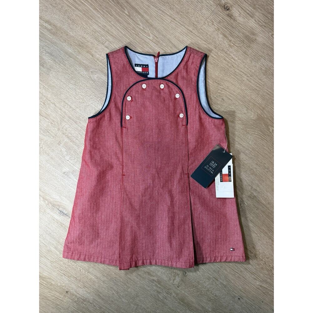 Vintage Y2K Tommy Hilfiger Baby ‘03 Red Button 18-12 months NEW
